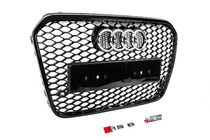 Audi A6 C7 2011–2017 Svart RS-style frontgrill (2011-2014) foto 2