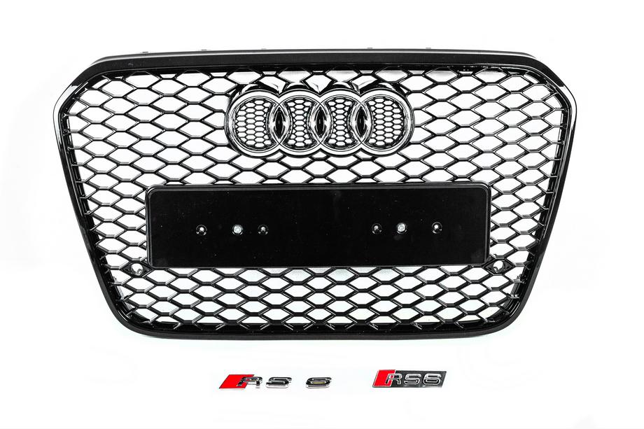Audi A6 C7 2011–2017 Svart RS-style frontgrill (2011-2014) Image
