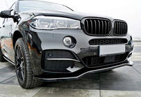 BMW X5 F15 2013–2018 Främre läppspoiler DPT V-1 (för M-Sport, blanksvart) foto 3