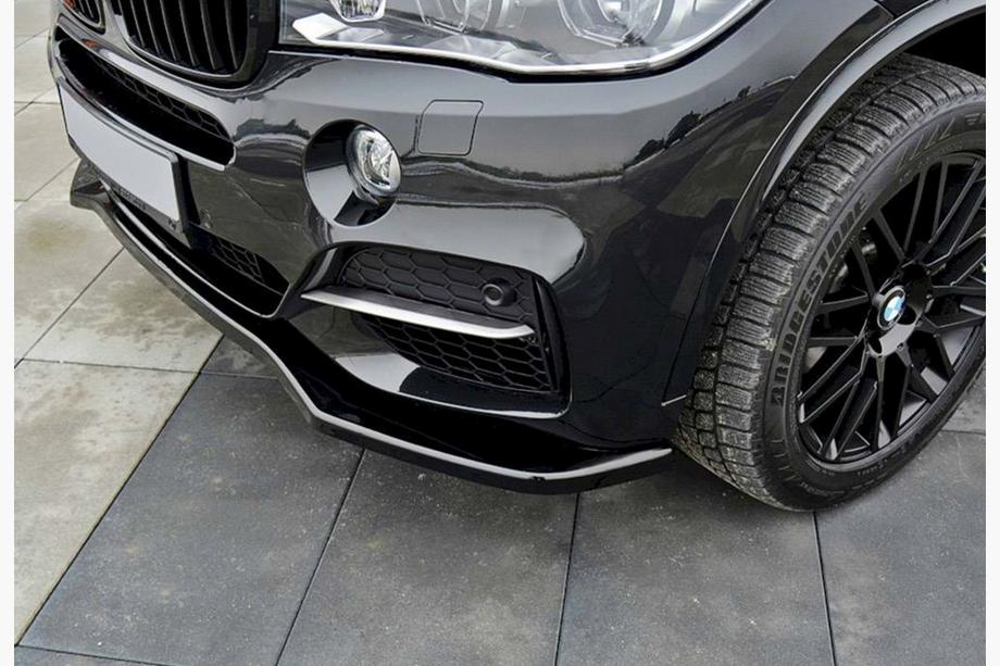 BMW X5 F15 2013–2018 Främre läppspoiler DPT V-1 (för M-Sport, blanksvart) Image