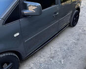 Volkswagen Caddy 2004–2010 Performance sidokjolar (svarta) foto 4