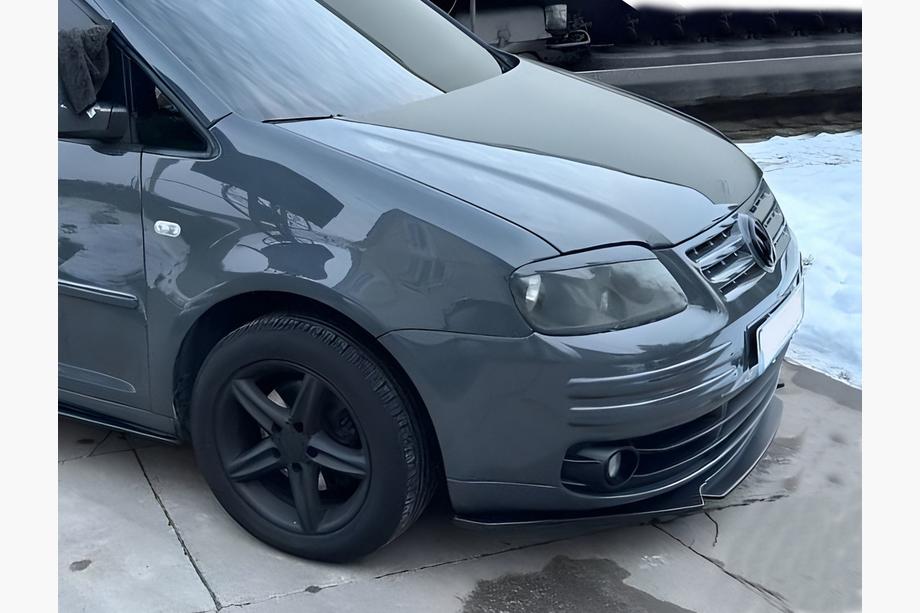 Volkswagen Caddy 2010–2015 Frontläppspoiler Niken Black (ABS) Image