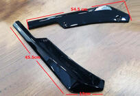 Volkswagen Caddy 2010–2015 Flap bakre stötfångarflaps DPT (ABS) (2 st) (blank svart) foto 11