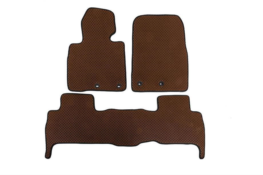 Toyota Land Cruiser 200 2007–2021 Polyuretan EVA-bilmattor EVA V-2 (2012-2021, Brun) Image