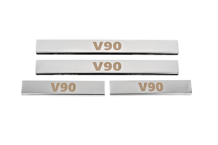 Volvo S90/V90 2016– Instegslister Carmos (4 st, rostfritt) Image