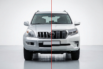 Toyota Land Cruiser Prado 120 2002–2009 Facelift-kit för Toyota Land Cruiser Prado 150 2017+ foto 1