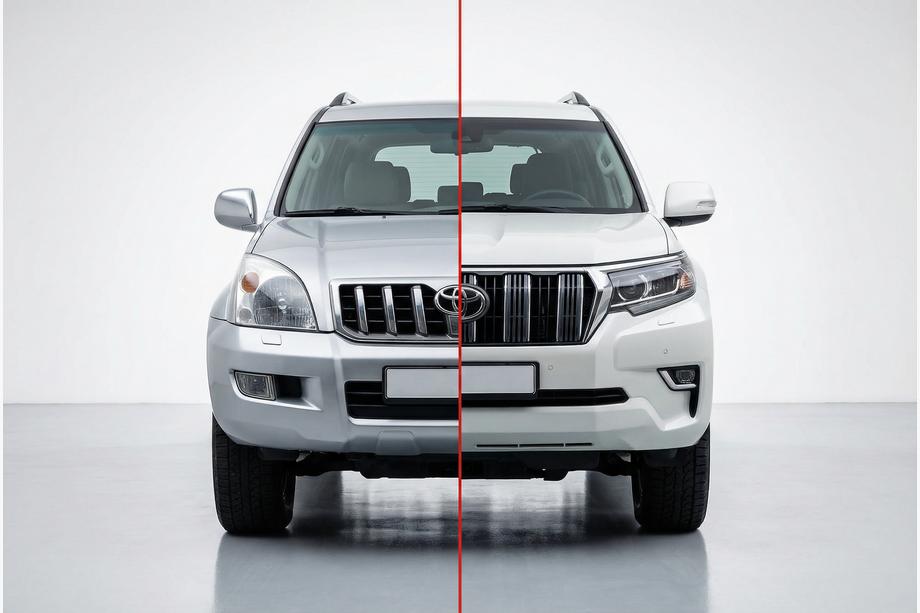 Toyota Land Cruiser Prado 120 2002–2009 Facelift-kit för Toyota Land Cruiser Prado 150 2017+ Image