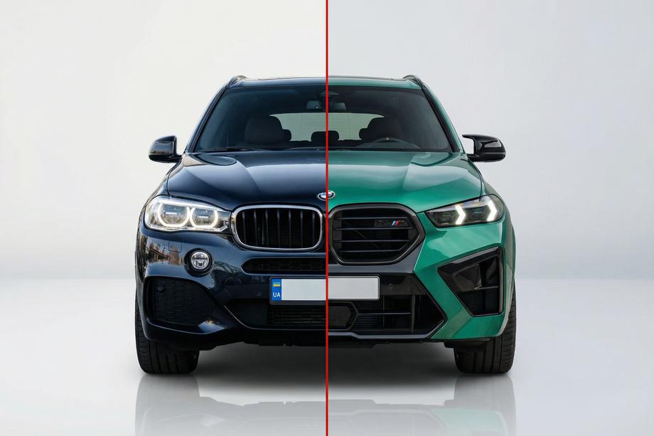 BMW X5 F15 2013–2018 Facelift-konverteringssats till X5M F95 2024 (utan byte av baklucka) Foto 1