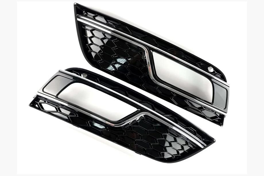 Audi A4 B8 2007–2015 Dimljusgaller RS-Style (2012-2015, 2 st, svart) Foto 1