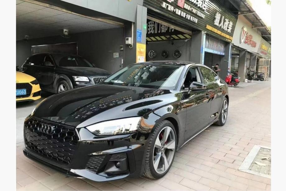 Audi A5 2016–2025 Dimljusgaller med dimljus RS-Style (För S-Line, 2020-2025, 2 st, Svart) Image