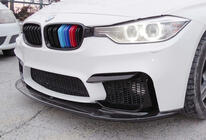 BMW 4-serie F32/F33/F36 2012–2020 Frontläpp till främre stötfångaren DPT Lip V-1 (för M4, blanksvart) foto 5