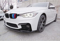BMW 4-serie F32/F33/F36 2012–2020 Frontläpp till främre stötfångaren DPT Lip V-1 (för M4, blanksvart) foto 6