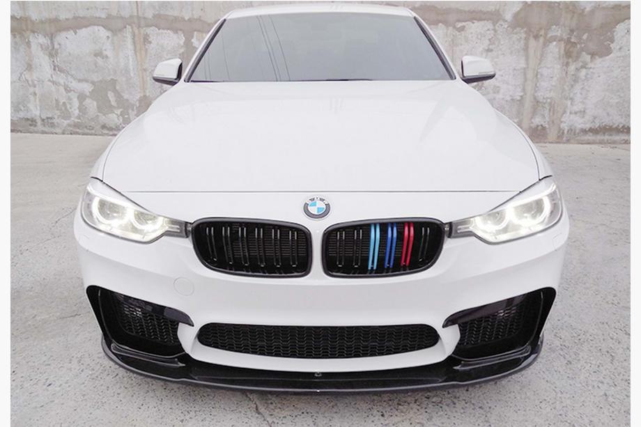 BMW 4-serie F32/F33/F36 2012–2020 Frontläpp till främre stötfångaren DPT Lip V-1 (för M4, blanksvart) Image