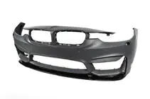 BMW 4-serie F32/F33/F36 2012–2020 Frontläpp till främre stötfångaren DPT Lip V-2 (för M4, högblank svart) foto 14