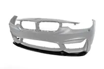 BMW 4-serie F32/F33/F36 2012–2020 Frontläpp till främre stötfångaren DPT Lip V-2 (för M4, högblank svart) foto 10