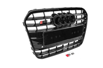 Audi A6 C7 2011–2017 Svart frontgrill med svart ram S-style (2011-2014) foto 2