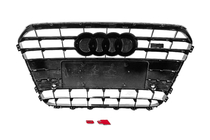 Audi A6 C7 2011–2017 Svart frontgrill med svart ram S-style (2011-2014) foto 4