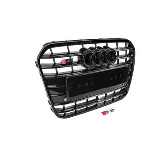 Svart frontgrill med svart ram S-style (2011-2014) foto 2