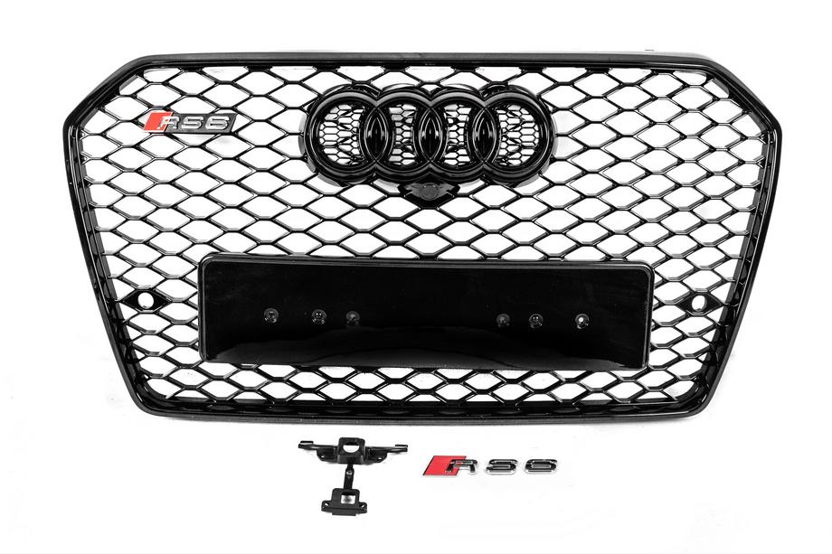 Audi A6 C7 2011–2017 Svart RS-style frontgrill (2014-2017) Image