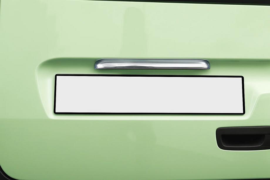 Renault Kangoo 2008–2020 List ovanför registreringsskylten (rostfritt stål) Foto 1