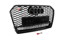 Audi A6 C7 2011–2017 Svart RS-style frontgrill med Quattro-emblem (2014-2017) foto 3