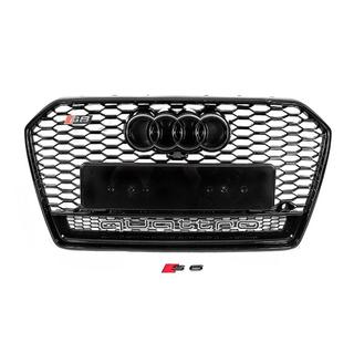 Svart RS-style frontgrill med Quattro-emblem (2014-2017) foto 1