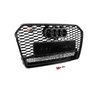 Svart RS-style frontgrill med Quattro-emblem (2014-2017) foto 3