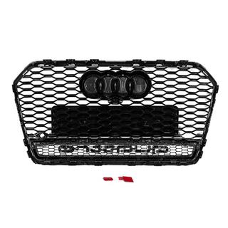 Svart RS-style frontgrill med Quattro-emblem (2014-2017) foto 4