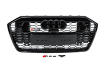 Audi A6 C8 2018–2025 Frontgrill i RS-stil (med ACC, svart) foto 1