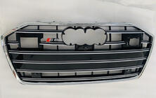 Audi A6 C8 2018–2025 Frontgrill S-style (med ACC, svart med krom) foto 4