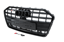 Audi A6 C8 2018–2025 Frontgrill S-style (svart) foto 2