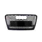 Audi A7 2010–2018 Frontgrill RS-Style med Quattro-emblem (2010-2014, svart) foto 1