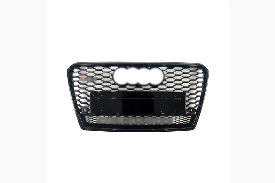 Audi A7 2010–2018 Frontgrill RS-Style med Quattro-emblem (2010-2014, svart) Image