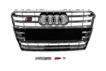 Audi A7 2010–2018 Frontgrill S-Style (2010-2014, svart med krom) foto 1