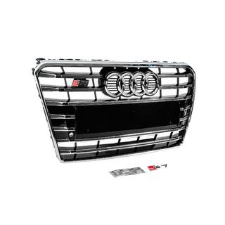 Frontgrill S-Style (2010-2014, svart med krom) foto 3