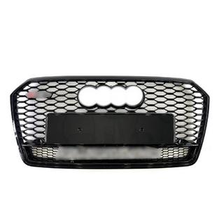 Frontgrill RS-Style med Quattro-emblem (2015-2018, svart) foto 3