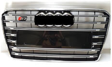 Audi A7 2010–2018 S-Style frontgrill (2015-2018, svart med krom) foto 1