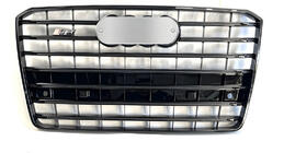 Audi A8 2010–2018 Frontgrill S-Style (2010-2013, svart) foto 1