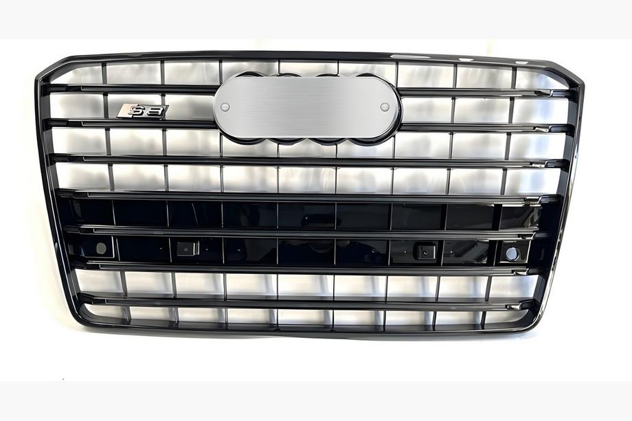 Audi A8 2010–2018 Frontgrill S-Style (2010-2013, svart) Image