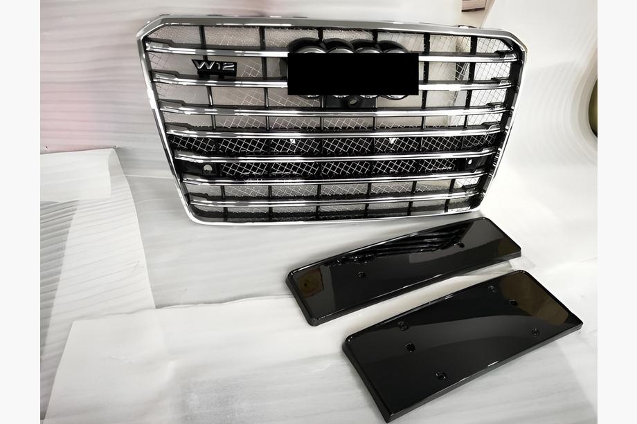 Audi A8 2010–2018 Frontgrill (2014-2018, svart med krom) Image