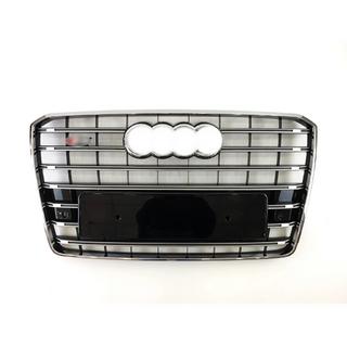 Frontgrill S-Style (2014-2018, svart med krom) Audi A8 2010–2018 foto 1