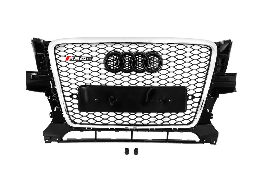 Audi Q5 2008–2017 Frontgrill RSQ-Style (2008-2012, svart med krom) Image