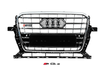 Audi Q5 2008–2017 Frontgrill SQ-Style (2012-2017, svart med krom) foto 1
