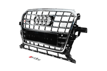 Audi Q5 2008–2017 Frontgrill SQ-Style (2012-2017, svart med krom) foto 2