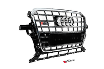 Audi Q5 2008–2017 Frontgrill SQ-Style (2012-2017, svart med krom) foto 3
