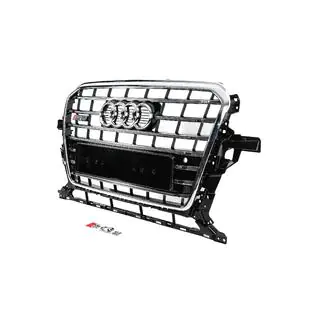 Frontgrill SQ-Style (2012-2017, svart med krom) foto 2