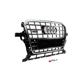 Frontgrill SQ-Style (2012-2017, svart med krom) Audi Q5 2008–2017 foto 3