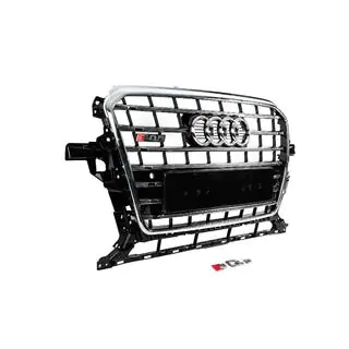 Frontgrill SQ-Style (2012-2017, svart med krom) foto 3