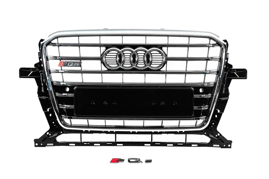 Audi Q5 2008–2017 Frontgrill SQ-Style (2012-2017, svart med krom) Image