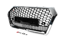 Audi Q5 2017–2025 RSQ-Style frontgrill utan logotyp (2017-2020, svart med krom) foto 2